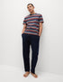 Marks & Spencer "Pure Cotton Ombre Stripe Pyjama Set"